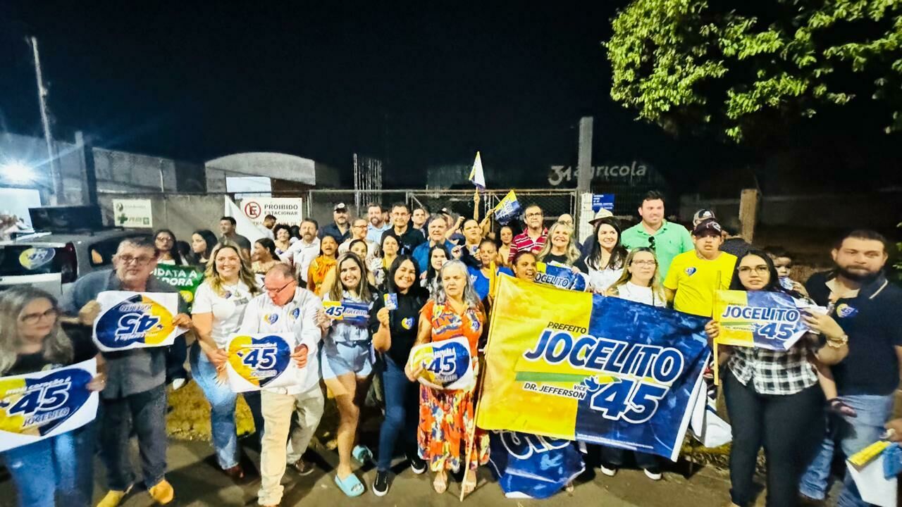 Imagem de compartilhamento para o artigo Adesivaço na Avenida 11 marca campanha de Jocelito Krug e Dr. Jefferson com grande entusiasmo em Chapadão do Sul da MS Todo dia